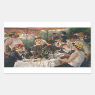 Auguste Renoir - Luncheon of the Boating Party Rectangular Sticker