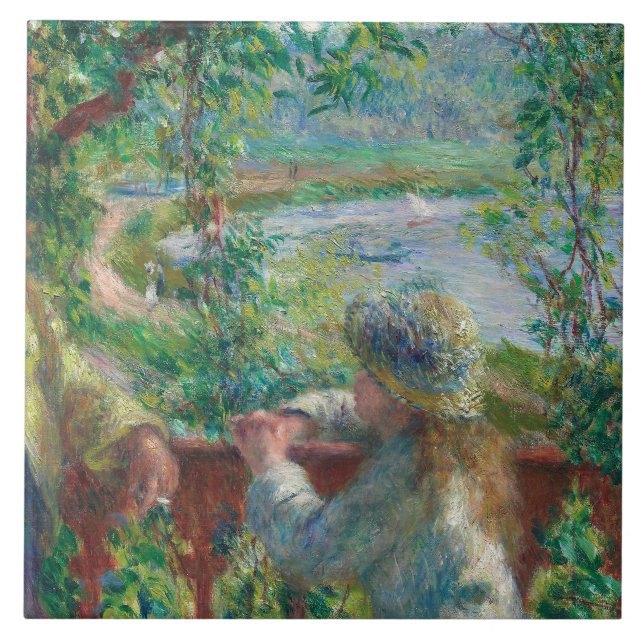 Auguste Renoir - Near the Lake Tile (Front)