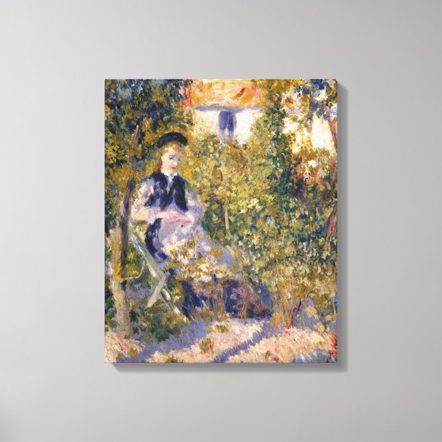 Auguste Renoir Nini in the Garden Canvas Print (Front)