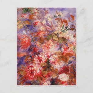 Auguste Renoir - Roses By The Window Postcard