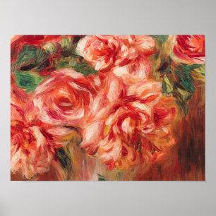 Auguste Renoir - Roses In A Vase Poster