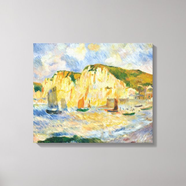 Auguste Renoir Sea and Cliffs Canvas Print (Front)