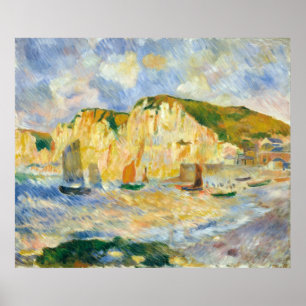 Auguste Renoir Sea and Cliffs Poster