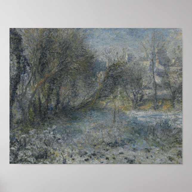 Auguste Renoir - Snow-covered Landscape Poster (Front)