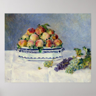 Auguste Renoir -Still Life with Peaches and Grapes Poster