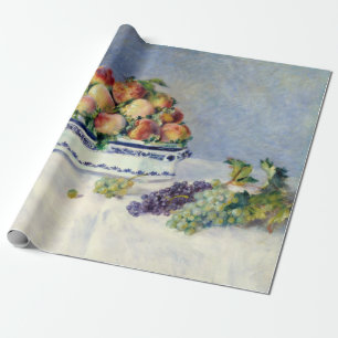 Auguste Renoir Still Life with Peaches and Grapes Wrapping Paper