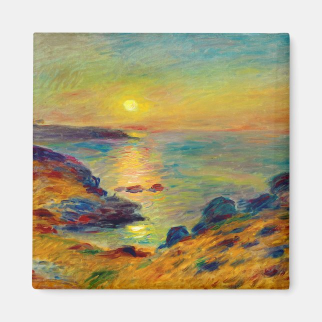 Auguste Renoir "Sunset et Douarnenez” Magnet (Front)