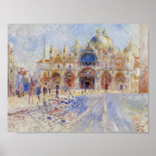 Auguste Renoir - The Piazza San Marco, Venice Poster