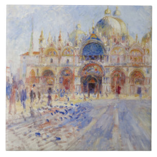 Auguste Renoir - The Piazza San Marco, Venice Tile