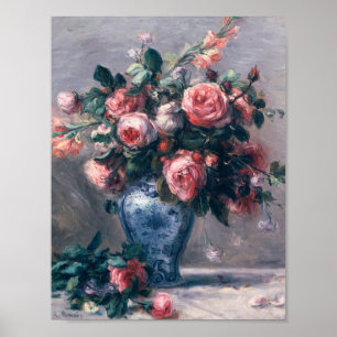 Auguste Renoir - Vase Of Roses Poster