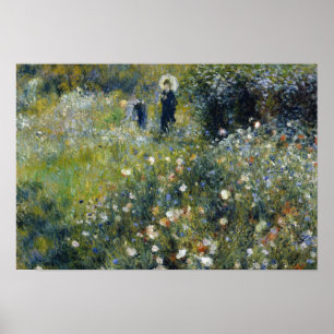 Auguste Renoir - Woman with a Parasol in a Garden Poster
