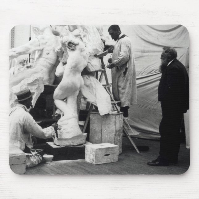 Auguste Rodin  in his Paris studio Mouse Mat (Front)