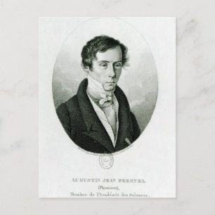 Augustin Jean Fresnel  1825 Postcard