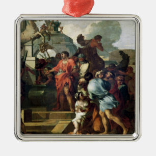 Augustus  before the Tomb of Alexander III Metal Tree Decoration