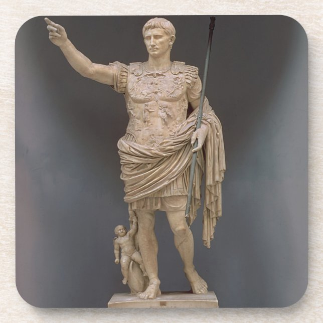 Augustus of Prima Porta, c.20 BC (marble) Coaster (Front)