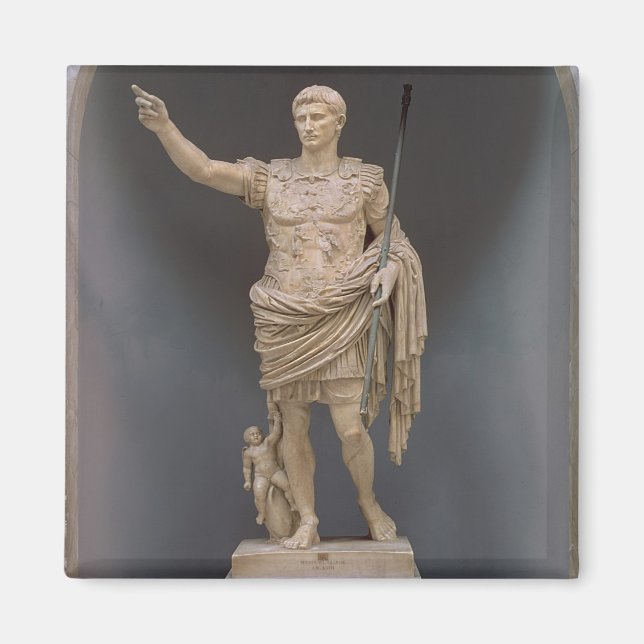Augustus of Prima Porta, c.20 BC (marble) Magnet (Front)