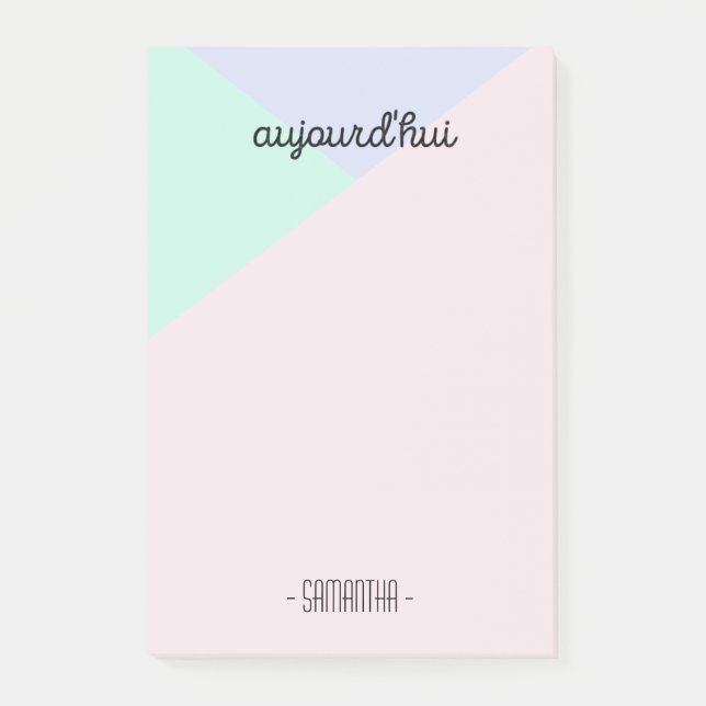 Aujourd'hui Post-it Notes (Front)
