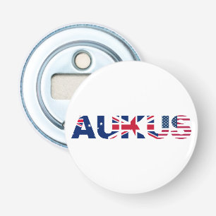 AUKUS AU UK US Security Pact Alliance Flags Bottle Opener