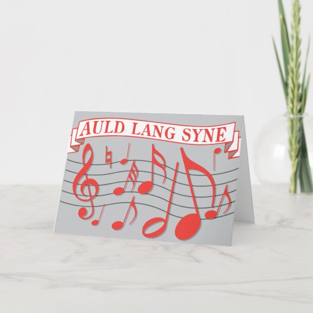 Auld Lang Syne Holiday Card (Front)