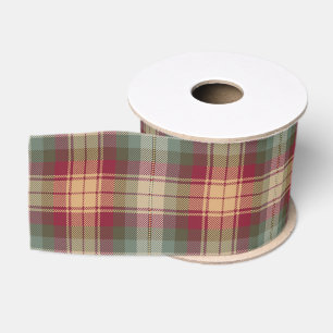 Auld Scotland Tartan Plaid Pattern Grosgrain Ribbon