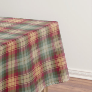 Auld Scotland Tartan Plaid Pattern Tablecloth