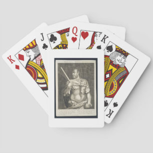Aullus Vitellius Emperor of Rome 68 AD engraved by Playing Cards