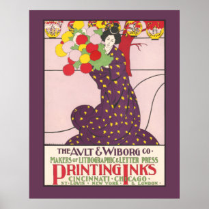 Ault and Wiborg Co. 1900 Poster