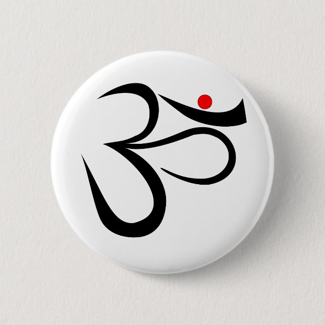 AUM 6 CM ROUND BADGE (Front)