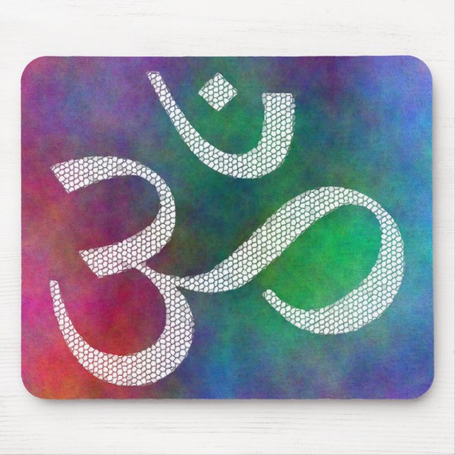 Aum Colourful OM Mouse Mat (Front)