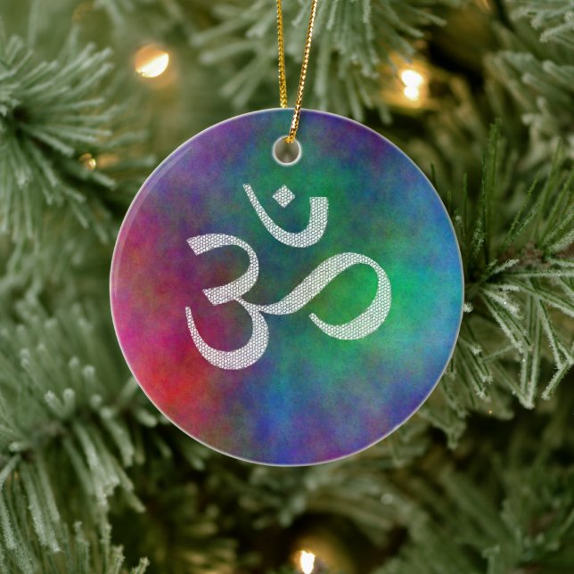 Aum - Om Ceramic Tree Decoration (Tree)