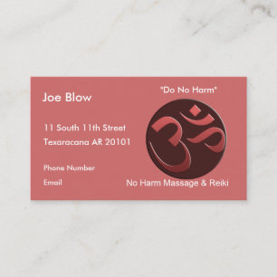 Aum or Om Symbol in mauve Appointment Card