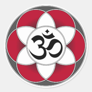 Aum Seed of Life Red Sticker