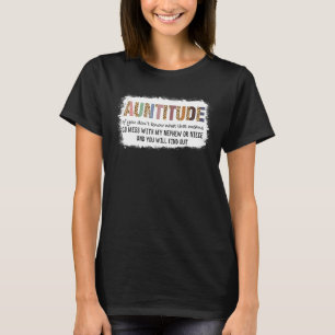 Aun For Women Auntitude Leopard Nephew Niece T-Shirt