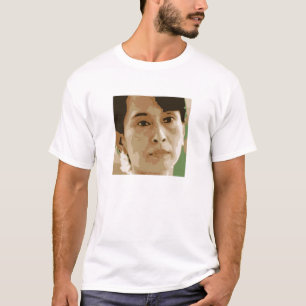 aung san suu kyi burma leader green black T-Shirt
