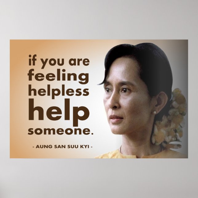 Aung san suu kyi poster (Front)