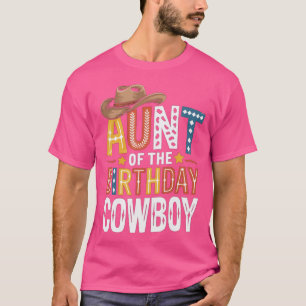 Aunt 1St Birthday Cowboy Western funny T-Shirt