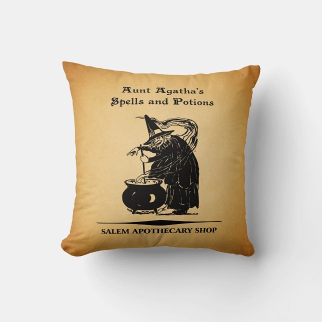 Aunt Agatha's Spells & Potions Cushion (Front)