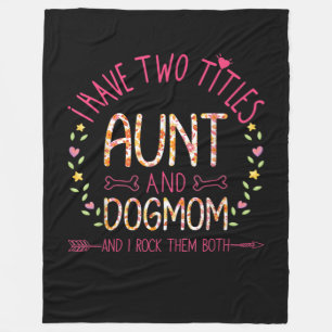aunt and dog mum gifts women sunflowers heart .pn fleece blanket