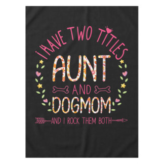aunt and dog mum gifts  women sunflowers heart .pn tablecloth