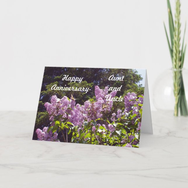 Aunt and Uncle Anniversary Card (Front)