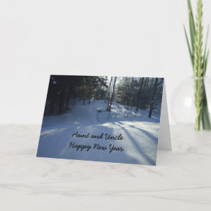 Aunt and Uncle-Happy New Year Holiday Card