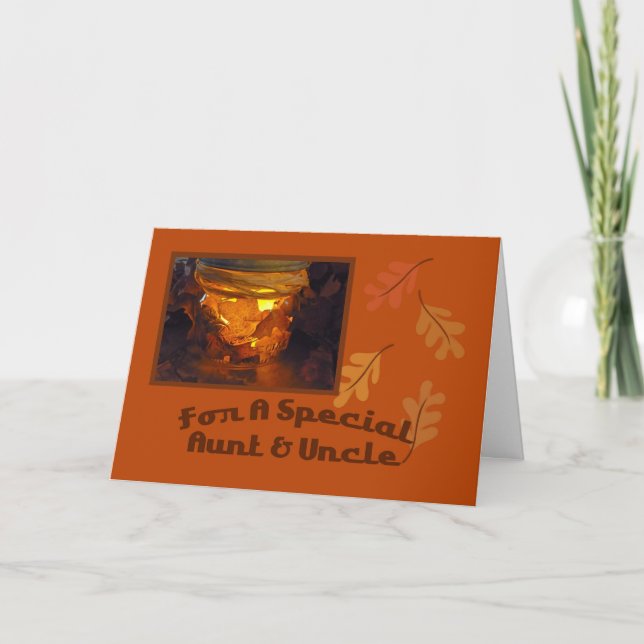 Aunt and Uncle Thanksgiving Card (Front)