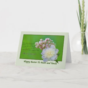 Aunt and Uncle's Easter Card with  Flowers