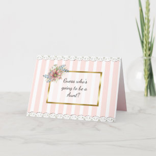 Aunt  Announcement Card