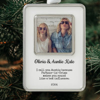Aunt / Auntie Custom Photo Christmas Gift