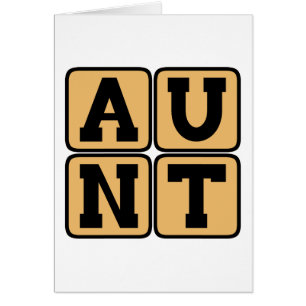 AUNT Aunty Auntie Word Funny Family Reunion