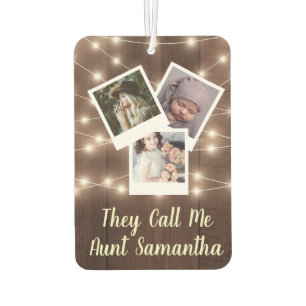 Aunt Automobile Baby Design Your Own Family Photos Car Air Freshener