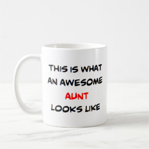 aunt, awesome coffee mug
