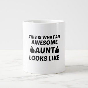 AUNT AWESOME LARGE COFFEE MUG