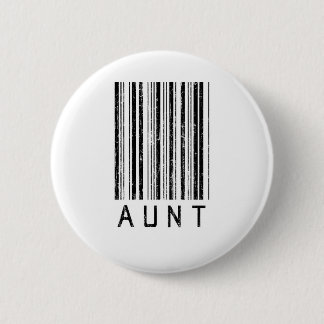 Aunt Barcode 6 Cm Round Badge